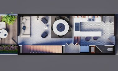 Preventa de Townhouse en Tlacotalpan, Roma Sur TH1