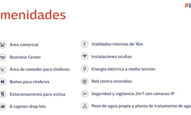 14 Terrenos en Preventa en FIBRENT1 Parque Industrial zona Aeropuerto