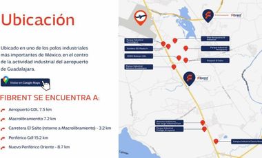 14 Terrenos en Preventa en FIBRENT1 Parque Industrial zona Aeropuerto