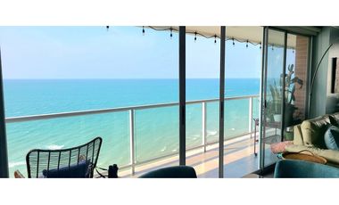 Venta departamento de lujo frente al mar en edificio Ibiza en Manta.