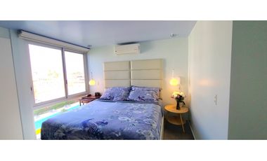 Venta departamento de lujo frente al mar en edificio Ibiza en Manta.