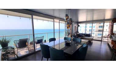Venta departamento de lujo frente al mar en edificio Ibiza en Manta.