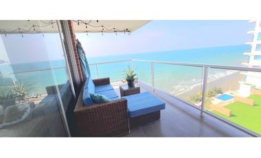 Venta departamento de lujo frente al mar en edificio Ibiza en Manta.