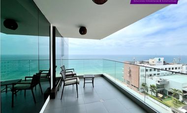 Departamento vista al mar amoblado en Poseidon, Barbasquillo Manta