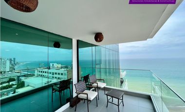 Departamento vista al mar amoblado en Poseidon, Barbasquillo Manta