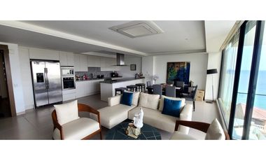 En venta departamento con vista al mar Edf Poseidón Manta.