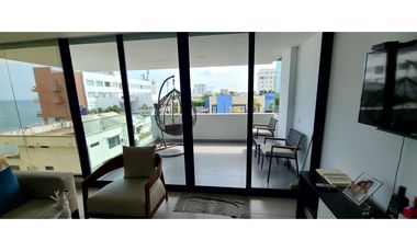 En venta departamento con vista al mar Edf Poseidón Manta.