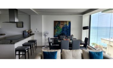 En venta departamento con vista al mar Edf Poseidón Manta.