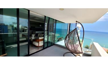 En venta departamento con vista al mar Edf Poseidón Manta.