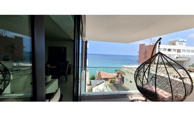 En venta departamento con vista al mar Edf Poseidón Manta.