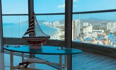 ARRIENDO APARTAMENTO FRENTE AL MAR - BELLO HORIZONTE SANTA MARTA-COLOMBIA