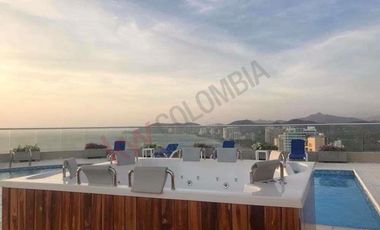 ARRIENDO APARTAMENTO FRENTE AL MAR - BELLO HORIZONTE SANTA MARTA-COLOMBIA