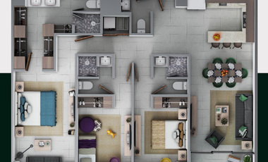 Departamento en venta en Jardines de Anáhuac en San Nicolás de los Garza