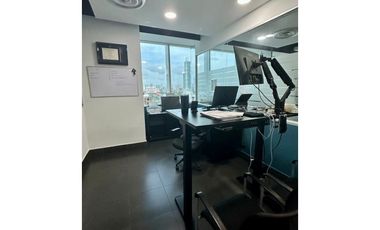 OFICINA AMOBLADA EN PUNTA PACIFICA 258m2 TORRE DE LAS AMERICAS YL