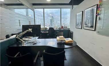 OFICINA AMOBLADA EN PUNTA PACIFICA 258m2 TORRE DE LAS AMERICAS YL