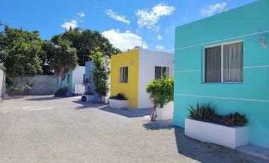 CASA TOTALMENTE AMUEBLADA Y EQUIPADA A 4 cuadras de la Playa en Chixulub