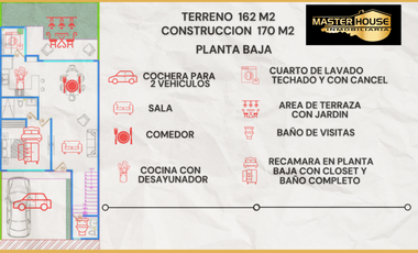 CASA  de 3 HABITACIONES en PREVENTA en LOMAS DE LA RIOJA