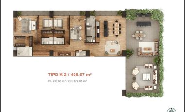 Departamento de Lujo en Preventa Providencia Country Club