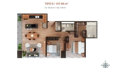 Departamento de Lujo en Preventa Providencia Country Club