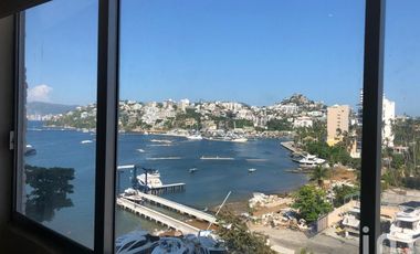 Se vende departamento en el condominio  los Cocos con playa y muelle privado en Acapulco