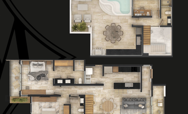 Maimará: Penthouse en Temozón Norte con Casa Club!!