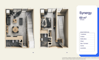 Departamento en venta Torre Aunna Modelo Sinergy