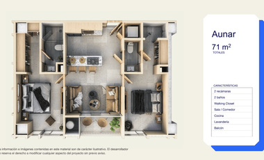Departamento en venta Torre Aunna Modelo Aunar