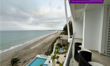 Departamento amoblado frente al mar en Santorini – Cerca Hotel Oro Verde, Manta