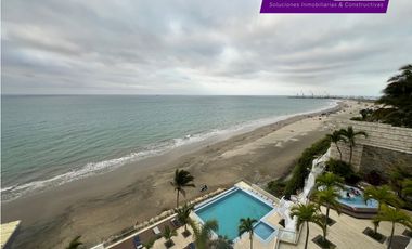 Departamento amoblado frente al mar en Santorini – Cerca Hotel Oro Verde, Manta