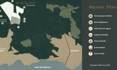 TERRENO EN AJIJIC EN VENTA CON PROYECTO MONTELUNA