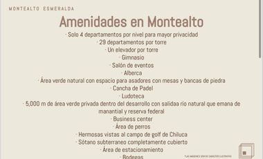 DEPARTAMENTOS EN VENTA MONTE ALTO SANTA ANA JILOTZINGO