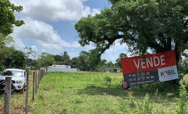 VENTA TERRENO PALENQUE JUNTO A ESTACION DEL TREN MAYA CREDITO BBVA