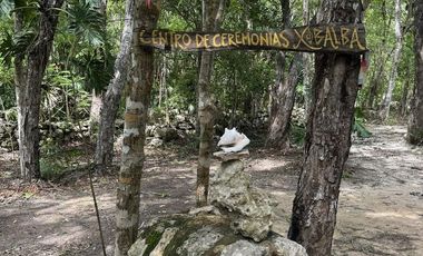 TERRENO VENTA PUEBLO SACBE PLAYA DEL CARMEN COMUNIDAD ECO SUSTENTABLE CON CENOTE