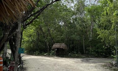TERRENO VENTA PUEBLO SACBE PLAYA DEL CARMEN COMUNIDAD ECO SUSTENTABLE CON CENOTE