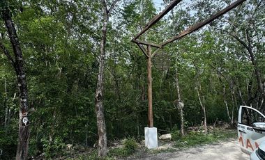 TERRENO VENTA PUEBLO SACBE PLAYA DEL CARMEN COMUNIDAD ECO SUSTENTABLE CON CENOTE