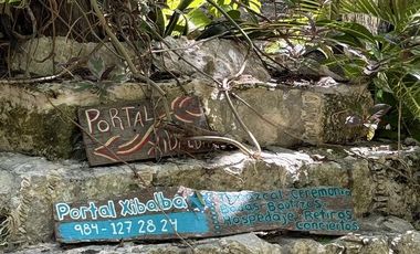 TERRENO VENTA PUEBLO SACBE PLAYA DEL CARMEN COMUNIDAD ECO SUSTENTABLE CON CENOTE