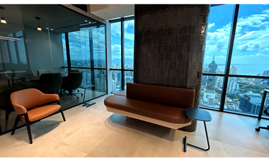 OFICINA EN CALLE 50 TOWER BANK  AMOBLADA 149M2 SERVICIOS INCLUIDOS