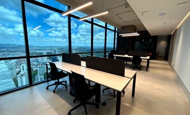 OFICINA EN CALLE 50 TOWER BANK  AMOBLADA 149M2 SERVICIOS INCLUIDOS