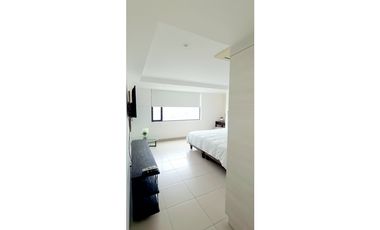 En venta departamento amoblado con vista al mar edf. Poseidón en Manta
