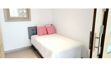 En venta departamento amoblado con vista al mar edf. Poseidón en Manta