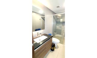 En venta departamento amoblado con vista al mar edf. Poseidón en Manta