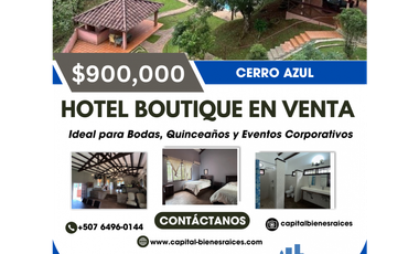 Hotel Boutique en Venta Cerca del Lago de Cerro Azul en Panamá.