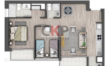 Departamento en Venta cercano Metro Las Torres / Américo Vespucio/ Inversión Inmobiliaria / Macul