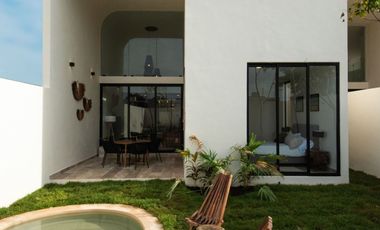 Casa en venta con doble altura  en Dzitya al norte de Mérida