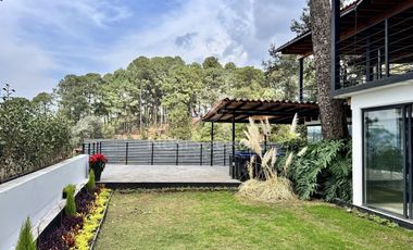 Casa en renta y venta  en Avándaro con vista al bosque y al lago