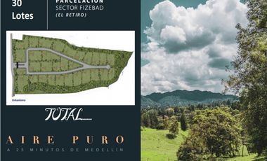 Venta lote parcelación antioquia retiro fizebad represa rebajado