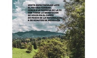 Venta lote parcelación antioquia retiro fizebad represa rebajado
