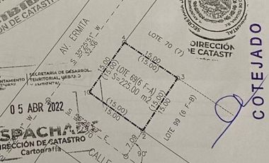 VENTA ESQUINA ERMITA SUR