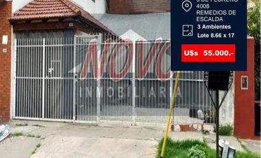 CASA 3 AMBIENTES SOBRE LOTE PROPIO OPORTUNIDAD calle 3 de Febrero al 4000 Remedios de Escalada