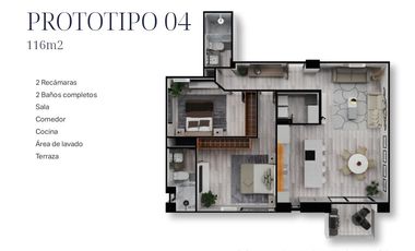 DEPARTAMENTO EN VENTA EN PANORAMA, FRACCIONAMIENTO MONTEBELLO.